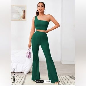 SHEIN one shoulder two piece set